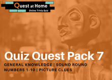 Load image into Gallery viewer, Quest Quiz Pack 7 - Pub Trivia Quiz