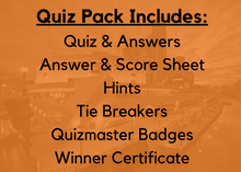 Load image into Gallery viewer, Quest Quiz Pack 9 - Pub Trivia Quiz