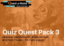 Load image into Gallery viewer, Quest Quiz Pack 3 - Host Your Own Trivia Night