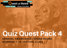 Load image into Gallery viewer, Quest Quiz Pack 4 - At-Home Pub Trivia Quiz